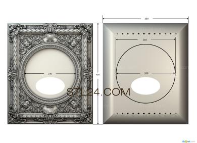 Зеркала и рамы (RM_0836) 3D модель для ЧПУ станка